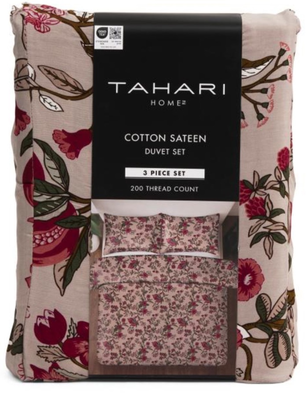 Tahari Floral Cotton Sateen Duvet Set